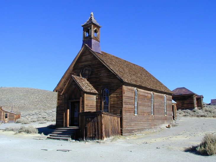 Abandoned church from old west.